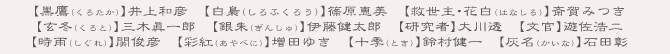 井上和彦,三木眞一郎,斎賀みつき,篠原恵美,大川透,伊藤健太郎,遊佐浩二,増田ゆき,関俊彦,石田彰,鈴村健一